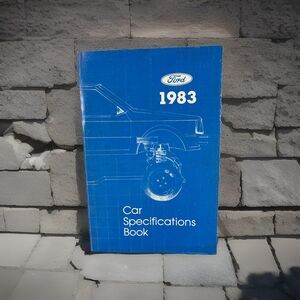 1983 Ford Car Service Specifications Book Manual